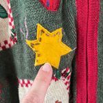 heirloom collectibles Women's Vintage Green Christmas Cardigan Sweater Size 1X Photo 4