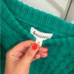 These Three Boutique Green Cable Knit Sweater Photo 2