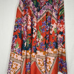 Flint & Moss Skirt Floral Midi Elastic Waist Womens XL Boho A Photo 0