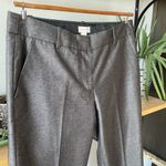 J.Crew Gunmetal Gray Silver Crop Straight Leg Trouser Dress Pant Size 4 NWOT Photo 8