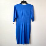 Three Dots ‎ Twist Front Jersey Dress Blue S Photo 4