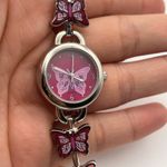 Bongo  Butterfly Silver Tone Stainless Steel Women’s Watch Working New Battery Photo 5