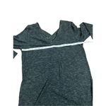 Kaileigh Dark Green Top Low Cut VNeck Strappy Back 3/4 Sleeves Photo 5