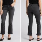 Madewell Mid Rise Kick Out Jeans in Black Women's Size 28 Ankle Length Photo 1