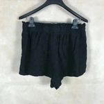 AERO Linen Blend Black Shorts Size Large Photo 2