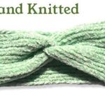 New Knitted Twisted Headband Ear Warmer Green Mint Chenille Handmade Handcrafted Photo 1