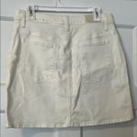 Calvin Klein Creamy White Denim Skirt Photo 4