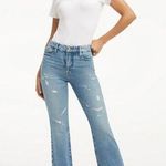 Good American NWT Classic Slim Bootcut Jean Sexy High Rise 14 / 32 Indigo Blue Photo 0