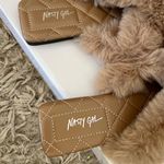 Nasty Gal Quilted Furry Slides Photo 5