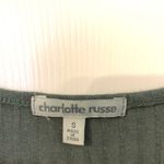 Charlotte Russe Lace Up T Shirt Green Size S Photo 3