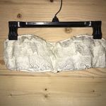 Victoria's Secret Victoria’s Secret White‎ Lace Bandeau Bikini Top Photo 1