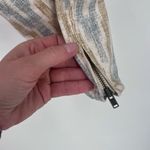 Free People Womens Zig Zag Zipper Crop Skinny Denim Jeans Beige Blue Brown Sz 28 Photo 8