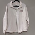 PINK - Victoria's Secret PINK Zip Up Sweater in Cream Photo 2