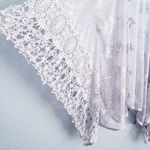 Anthropologie Cal Style Gray Crochet Mesh Embroidered Kimono Photo 2