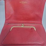 Saks 5th Avenue Vintage Saks Fifth Avenue Souffle Red Clutch 7"x4" Photo 2