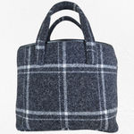 Pendleton  Black Wool Plaid Mini Tote Structured Handbag Zipper Top Mini Purse Photo 11