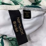 None Green tropical one piece swimsuit padded Photo 6