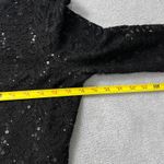Marina Black Lace Sequin Sheath Dress Women Size 12 Long Sleeve Cocktail Party Photo 8