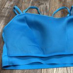 Soma  Strappy Longline blue racerback sports bra, large. Photo 5