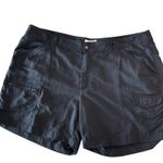 World Wide Sportsman Nylon Cargo Shorts Women’s Size 18 Black Hiking Outdoor Photo 0