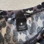 AQUA Short Sleeve Cheetah Sweater Photo 3