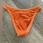 l*space NWOT  Ribbed Knit Foley Bikini Bottom Bitsy in Amber Brown - Size M Photo 3