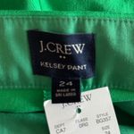 J.Crew  Kelsey Pants Womens 24 Bright Green Wide Leg Cropped Workwear Preppy Photo 5