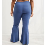 Aerie  Kick-It Ribbed Super Flare Leggings Photo 1