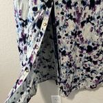 Greylin  Purple Black and White Watercolor Button Up Maxi Skirt, Size XS Photo 3