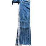 Abercrombie & Fitch Jeans Womens High Rise Skinny Striped Raw Hem Denim Size 28 Photo 2