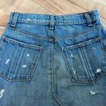  Rag & Bone Distressed Denim Pencil Skirt Shredded Light Wash Sz 25 Photo 8