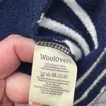 WoolOvers Organic Cotton Half Zip Sweatshirt Navy White Cherry Women’s Size M Blue Size M Photo 6