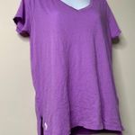 Polo  Ralph Lauren Purple SS V Neck Shirt Women's Medium Photo 1