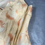 Coach  Apple‎ Print Dress Size 4 Peach Summer V-Neck Luxury Springtime Designer Photo 15