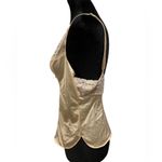 Sears Vintage 60s Champagne Gold Fitted Floral Lace Lingerie Intimates Tank Top Size undefined Photo 3