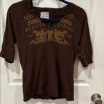 Levi's Brown Short Sleeve Tee Photo 0