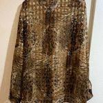 Bonworth ‎ Leopard Print Vintage Blouse Photo 6