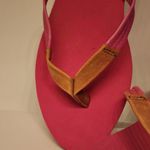 UGG  Ruby Wedge Flip Flop Sandals Women’s Pink & Tan Size 8 /W8 Photo 4