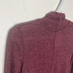 Free People Bordeaux linen blend mock neck base layer long sleeve tee size XS Photo 3