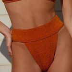 Free People NWOT  Beach Swim Bikini Bottom free-est Honey Ginger Photo 0