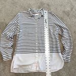 J.Jill large button down tunic striped blouse top TB2 2294 Photo 4