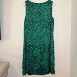 Dana Buchman  Green Leopard Cheetah Animal Print‎ Mini Dress Size Large Photo 2