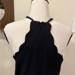 Lulus | Black Scalloped Mini Dress Photo 6