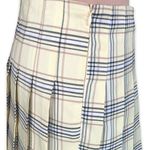 No Boundaries  Yellow Black Plaid Pleated Tennis Prep Mini Skirt NWT Large Photo 4