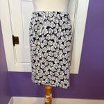 Poppy Lux Pippa‎ Rose Jersey Skirt Navy Blue Floral High Waisted Comfy Size 6 Photo 2