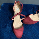 Women's Unbranded Heels, Size 10, Burgundy faux suede Brown Photo 1