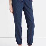 Madewell Shorewalk Cover-Up Blue Linen Blend Pants Size Medium Photo 0