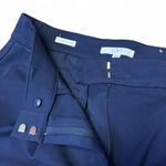 Loft Ann Taylor  Peyton Navy Blue High Rise Trouser Pants Wide Leg Size 12 Petite Photo 4