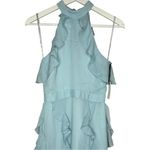 Lovers + Friends NWT  Ruffle Halter Maxi Dress Baby Blue XS Photo 4