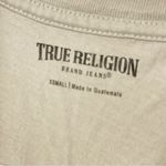 True Religion  T Shirt Womens XS Grey Short Sleeve Buddha Tee Logo Crew Neck Photo 2